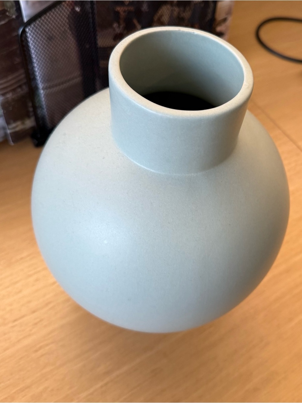 Minimalist Matte Ceramic Bud Vase in Light Sage